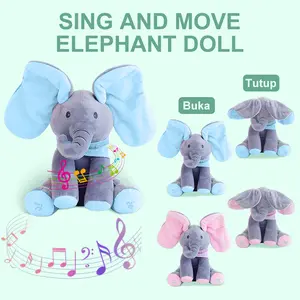 Boneka Gajah Lembut Untuk Bayi Boneka Penghibur Dari Bahan Premium - Aman & Cocok Untuk Usia 0-3 Tahun Teman Tidur Anak