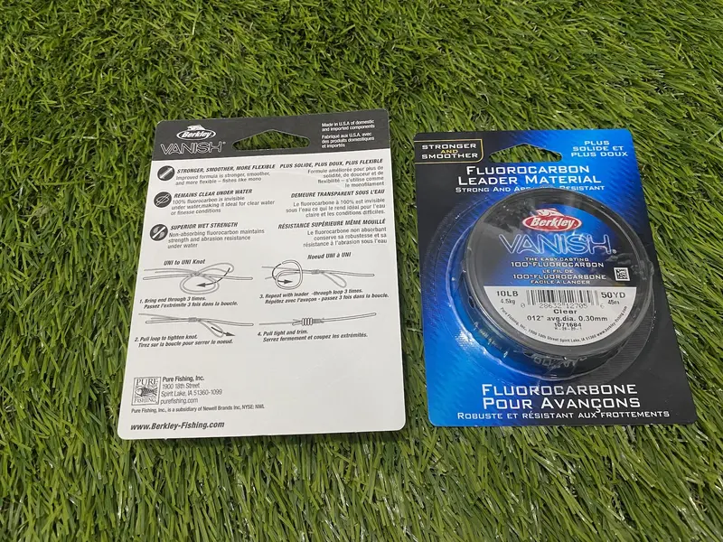 SENAR PANCING LEADER BERKLEY VANISH VLM 100% FLUOROCARBON VARIAN SIZE 1