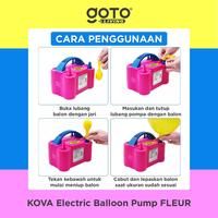Gambar REJUVE (Special Offer) Kova [COD] Fleur Electric Balloon Pump Pompa Balon Angin Listrik Elektrik - PINK dari Goto Living Kota Tangerang 5 Tokopedia