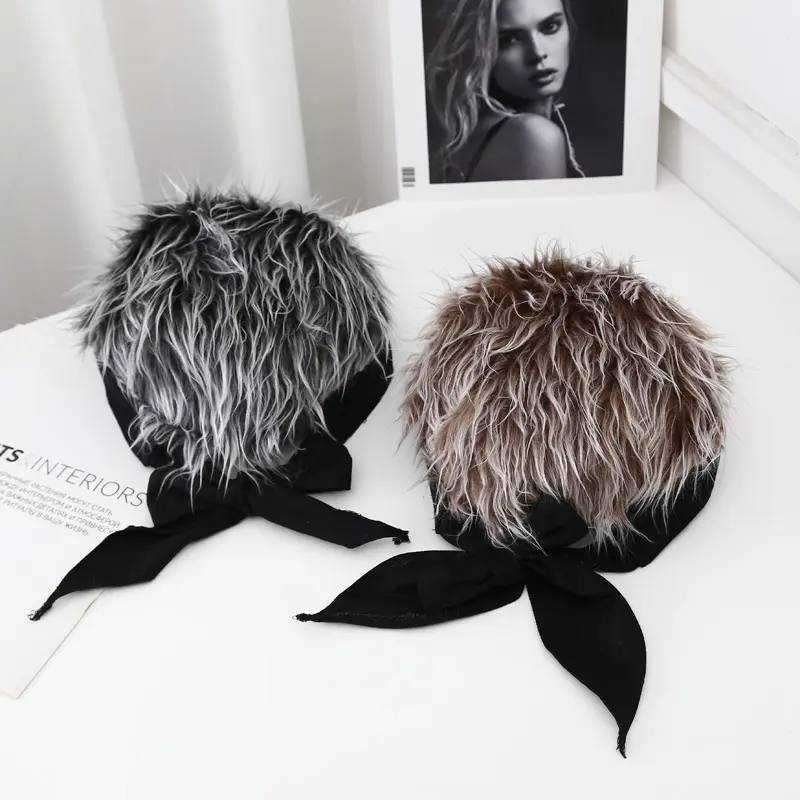 Kreatif kapas kepala topi wig di luar menunggang Tiktok gaya hip hop yang sama topi lucu pasang berbagai topi kongsi 1