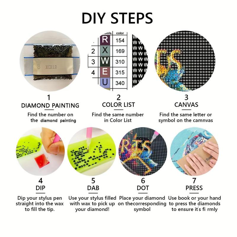 Product Introduction of Cute Sleeping Elephant Pattern DIY Diamond Arts Colorful Painting Kit without Frame, 5D Diamond Decor Painting Kit, DIY Wall Art Decor for Home 5