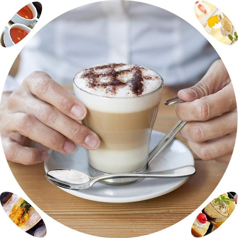 Product Introduction of 12 Pack Little Coffee Spoons, 410 Stainless Steel Mini Spoons for Demitasse Espresso Daily Use, 4.04 Inches 20