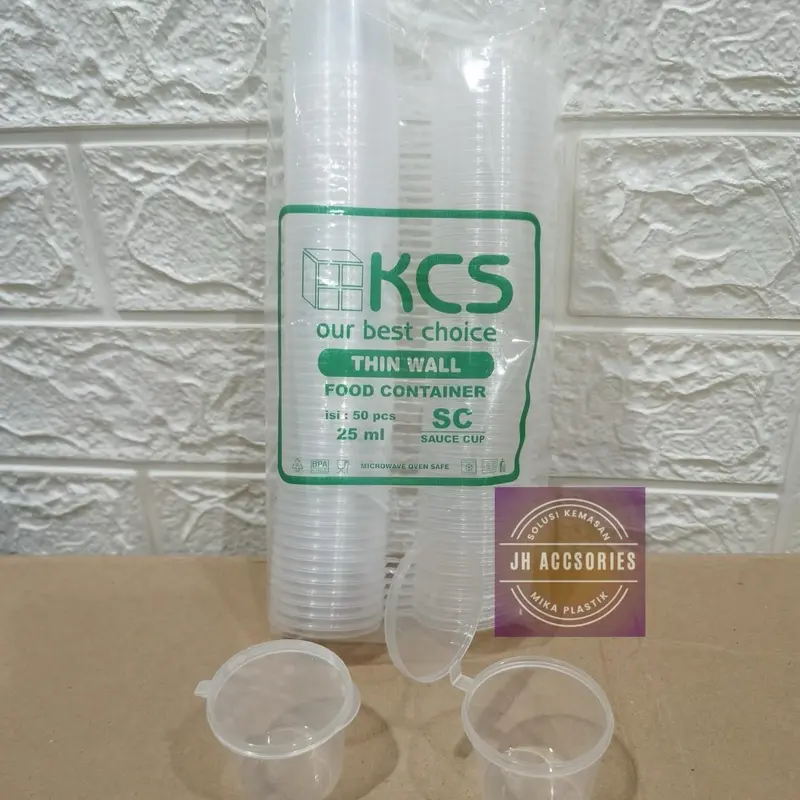 Thinwall KCS Sauce Cup 25ml / Cup Sambel 25ml @ 50 pcs. 0