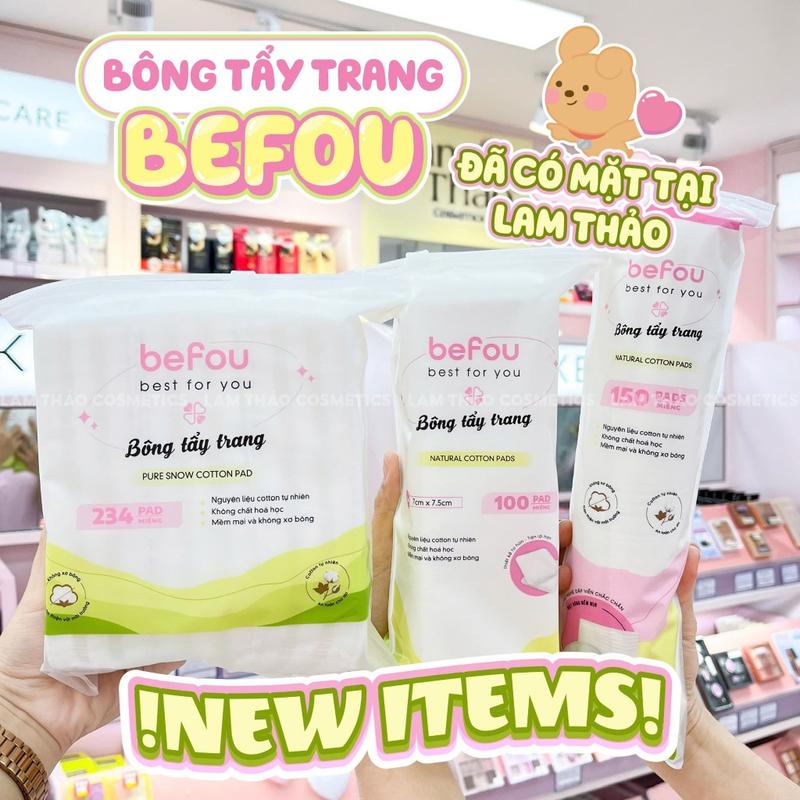 Bông Tẩy Trang Befou Cotton - Chất liệu cotton mềm mại 1