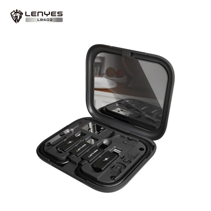 Gambar LENYES LB602 60W Multifunctional Storage Box Cable Type C Fast Charging With Converter USB + Lightning + Micro Kabel Data Powerbank Charger dari LENYES INDONESIA Kota Administrasi Jakarta Pusat Tokopedia