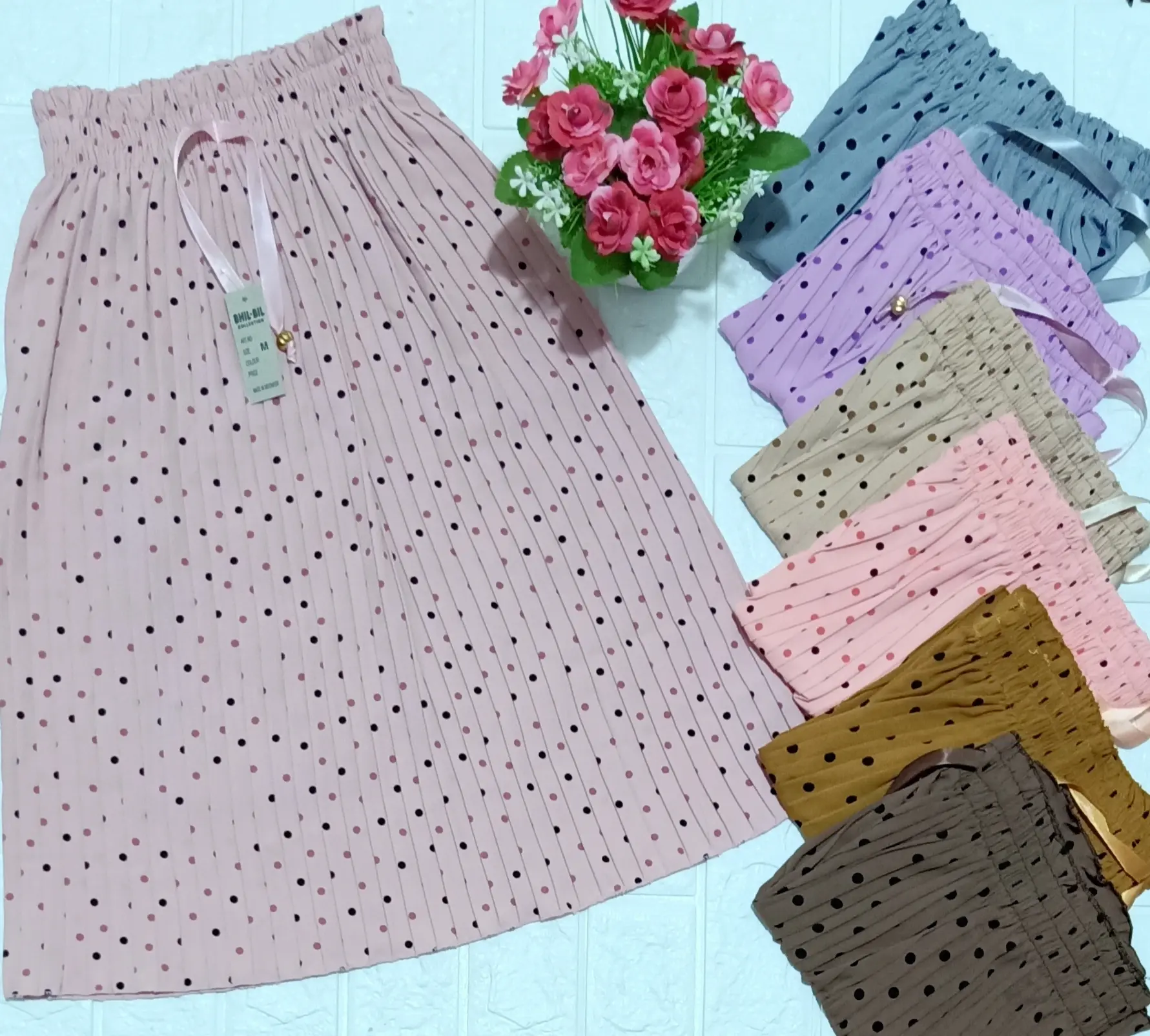 ROK PLISKET PREMIUM ANAK PEREMPUAN varian warna / ROK PLISKET TERBARU