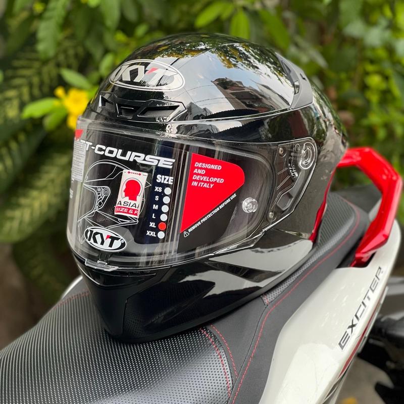 Nón fullface KYT TTCourse ( tem trơn ) - chính hãng