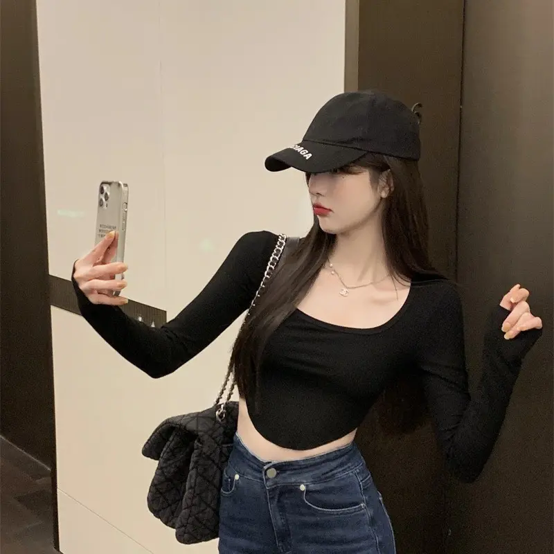 Áo croptop Tay Dài Vạt Bầu Cổ U A3 | BigBuy360 - bigbuy360.vn Áo croptop Tay Dài Vạt Bầu Cổ U A3 | BigBuy360 - bigbuy360.vn