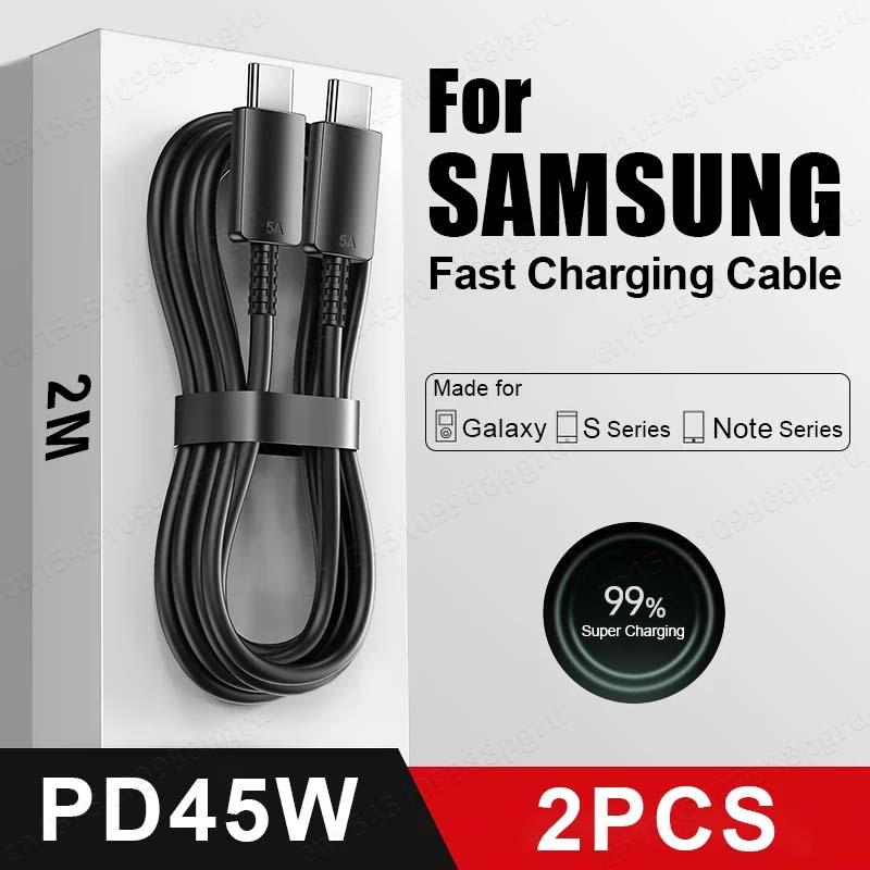 Cáp USB C, PD 45W, Dành Cho Samsung Galaxy S20, S21, S22, S23, S24, S25, Ultra,…