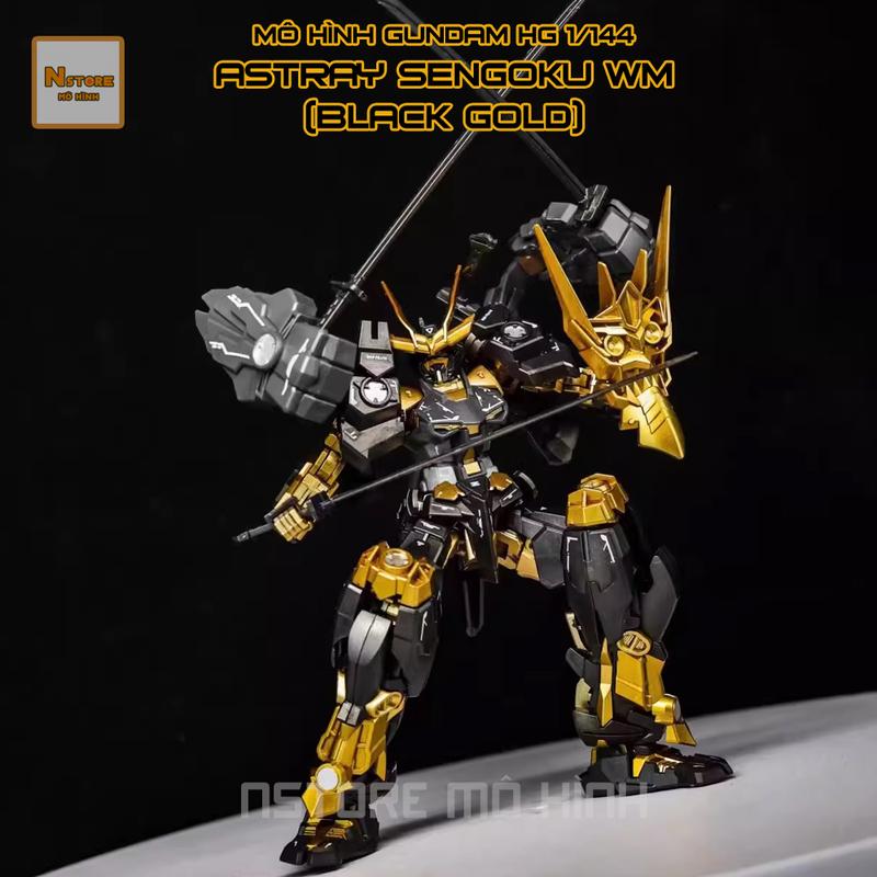 Mô Hình Gundam HGBF Astray Sengoku WeiMei ver Black Gold tặng base kèm decal 1 144 Đồ Chơi Lắp Ráp Anime