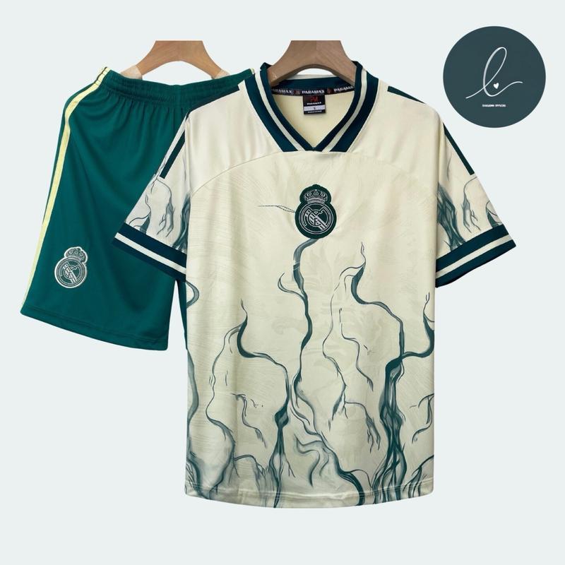  Bộ quần áo bóng đá đồ đá banh REAL "XANH KÉT" logo THÊU thun lạnh cao cấp loại I Top Sport 