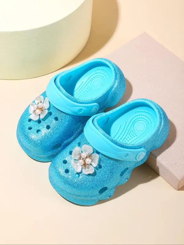 Girl's Cute Flower Decorated Slippers, Lightweight Comfortable Non-slip Soft Sole Beach Shoes, Casual Comfortable Shoes for All Seasons 5