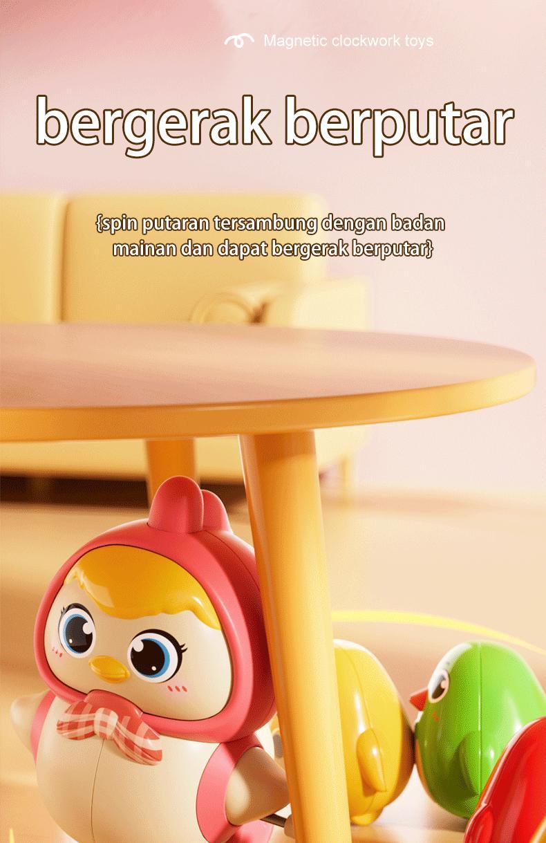 Product Introduction of Mainan Bayi Goyang, Bebek Bergerak & Berjalan, Latihan Merangkak untuk Anak 0-1 Tahun mainan bayi bunyi dan bergerak COD Toys 7