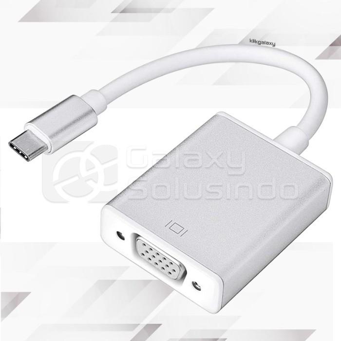 Gambar MAXLINE USB Type C to VGA Converter dari Galaxy Solusindo Kota Malang Tokopedia