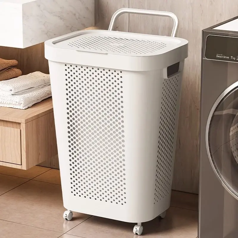 Giỏ Đựng Đồ Giặt Bẩn, Gia Dụng, Cỡ Lớn, Có Nắp, Thích Hợp Cho Phòng Tắm Và Phòng Ngủ, Giỏ Đựng Quần Áo Bẩn, Thùng Đựng Đồ, Hộp Đựng Quần Áo 1