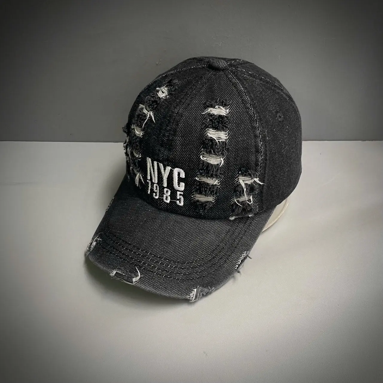 Nón kết Jeans mềm wax rách thời trang 3 màu nam nữ xu hướng MS336