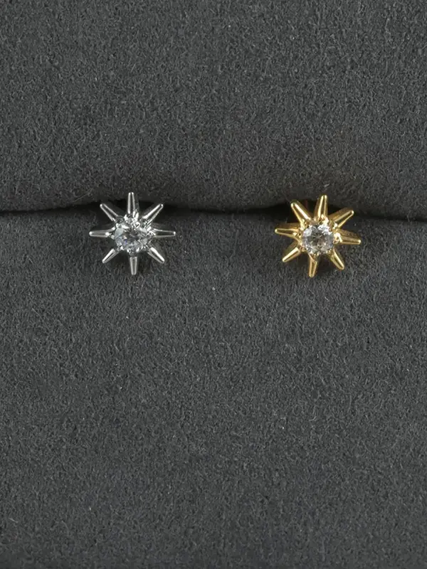 Artificial Zircon Decor Stud Earrings, Elegant Stud Earrings for Women & Girls, Fashion Jewelry for Party, Daily Clothing Decor, Trendy Jewelry for Birthday Gift 3