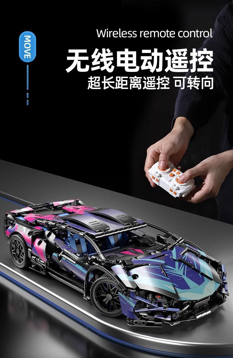 Product Introduction of Xe Đua Điều Khiển Từ Xa, Tương Thích Với Hạt Nhỏ Lego, Bò Xanh Lamborghini Và Porsche 911, Đồ Chơi Khối Xây Dựng Cho Trẻ Em, Xe Điều Khiển Từ Xa 2