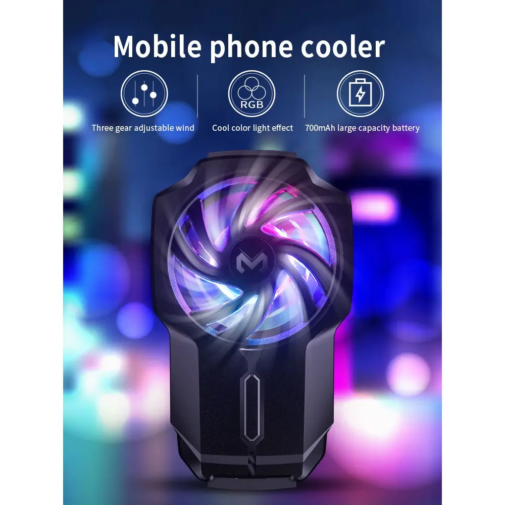 Memo FL05 Led Mobile Phone Cooler Gaming 700mah Black