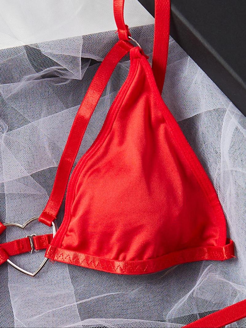 Product Introduction of Women's Cut Out Lingerie Two-piece Set, Sexy Breathable Lingerie Set for Daily Wear, Women's Underwear for All Seasons 4