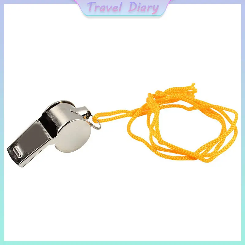 Metal Whistle Referee Sports Rugby Stainless Steel Whistle Soccer Basketball Party Training School Cheerleading