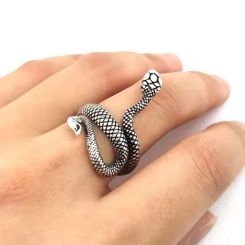 【zhamus】Vintage lacquer snake ring cobra ring 2