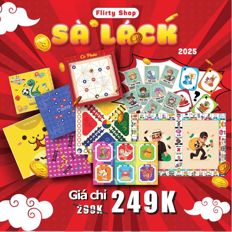 Flirty Shop Bộ Trò Chơi Sờ Náck Combo 8 Game Trọn Bộ Cho Nhóm Bạn Tết 2025 Chơi Gì? Bộ Bài Con Rắn Dễ Học Dễ Quậy Phù Hợp Mọi Lứa Tuổi