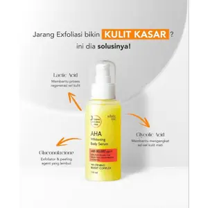 WHITE INC AHA body Lotion to Whitening & moisturisikan melembabkan sebagai body booster l Arbutin, Glycolic, Niacinamide COD GS
