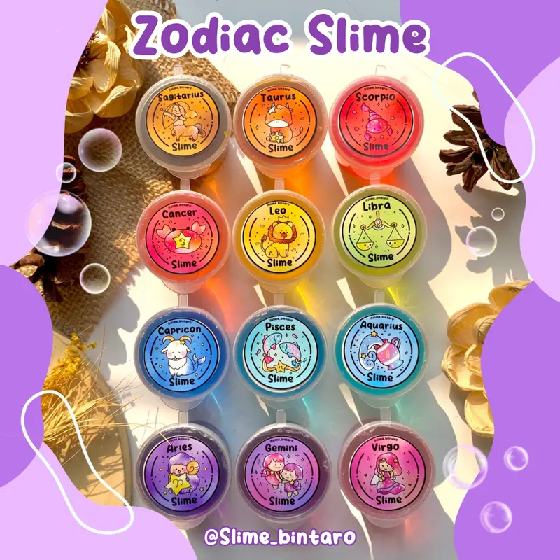 ZODIAC SLIME 25 ML BY SLIME BINTARO || ZODIAC SERIES SLIME || SLIME MINI || SLIME LUCU DAN BAGUS || SLIME MURAH BERKUALITAS 0