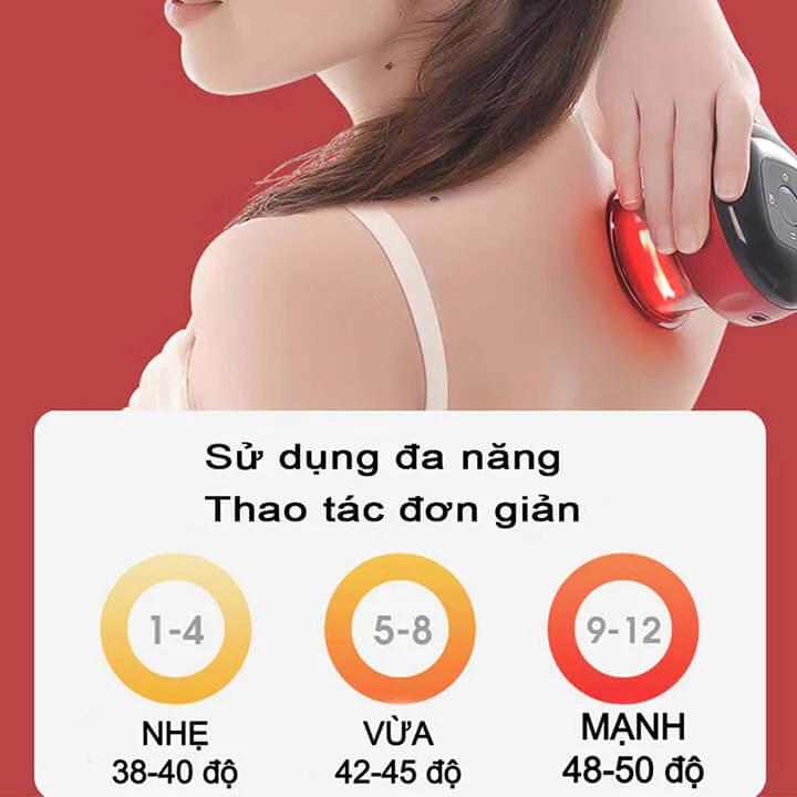 Product Introduction of Máy Giác Hơi Cạo Gió Massage Chân Không Cầm Tay 6 Cấp Độ Hút Giác Hơi Lưu Thông Khí Tăng Tuần Hoàn Giúp Giảm Đau Nhức Bảo Hành 12 Tháng 4