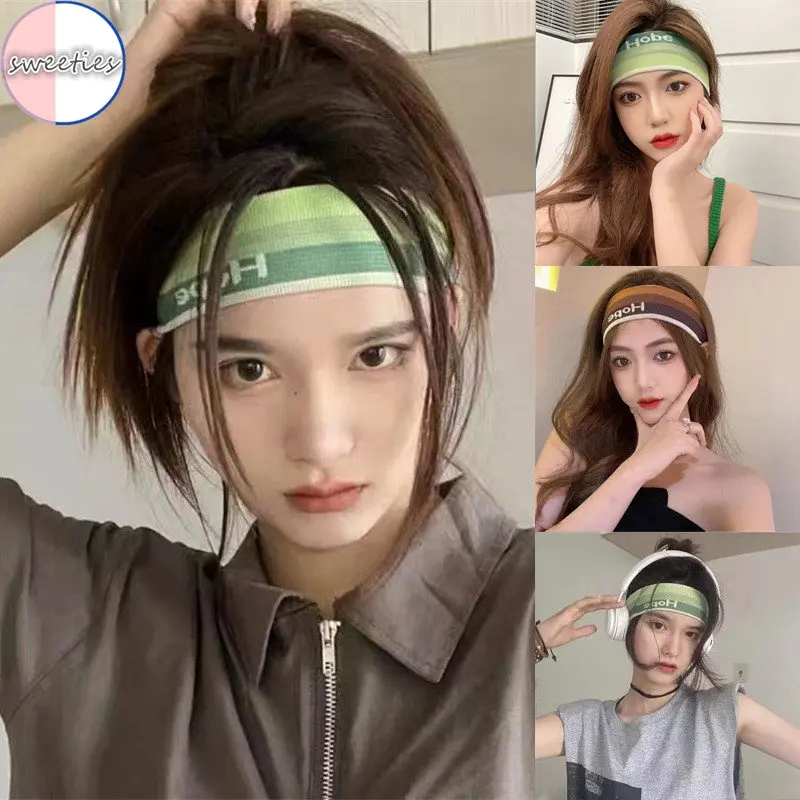 Băng Đô Thể Thao Mùa Hè, Unisex, Dành Cho Phụ Nữ, Thấm Hút Mồ Hôi, Tập Thể Dục Thể Hình, Yoga, Màu Gradient Dây Đeo Tóc, Chống Mồ Hôi