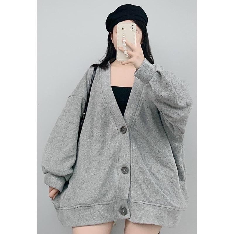 I BIG SIZE I ÁO KHOÁC CARDIGAN XÁM TRƠN UNISEX NAM NỮ BIG SIZE 50KG ĐẾN 135KG - BJTY SHOP BIG SIZE a o áokhoá cnữ việt nam khoá kéo monz club chỉ giặt tay đen tay be hoodie nâu hoodie zip boxy gấu hồng áo hoodie nơ đỏ 有 財☑✔sọc đen trắng☑✔ zipper zipper ab