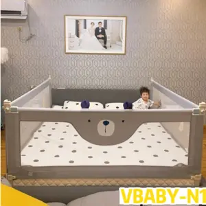 COD TERLARIS V-BABYCARE Baby Bed Guard/Baby Bedrail/Pagar Pengaman Kasur Tempat Tidur Ranjang Bayi Balita/Bedguard Tinggi 98 CM/VBABY-N1DISKON Bedrail Bedrail