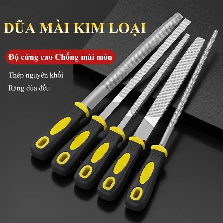 Dũa sắt, dũa nhựa, dũa gỗ kích thước và hình dạng khác nhau. carbon cao Autotech đủ kích thước (15-30cm)