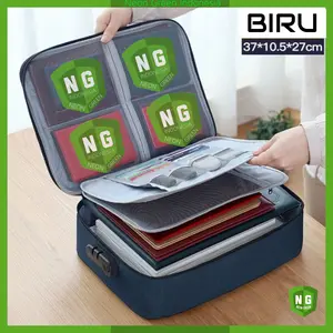 TAS DOKUMEN ANTI AIR DAN API Kunci 3 Angka Tas Travel Dokumen Penting Password 3 Digit