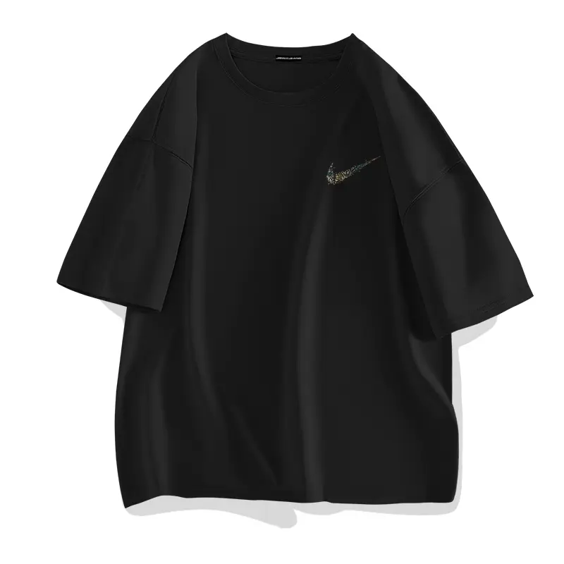 NADHIPPTARA T Shirt Baju Pria Oversize Lengan Pendek Kaos Branded NIKEE T-Shirt Pria Kaos Cowok Distro Original 100% | Kaos Krim Pria Wanita Kekinian  Combed 30s 5