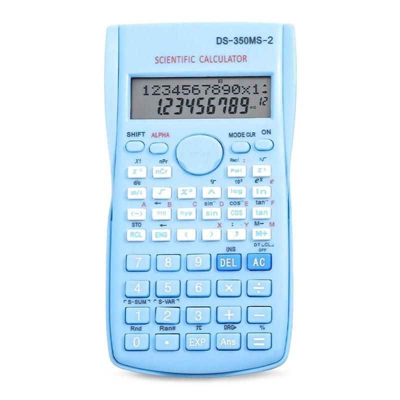 Handheld Portable 82MS Scientific Calculator Student 2-Line Display Multi-Function Mathematics Teaching Dedicated Calculator 8