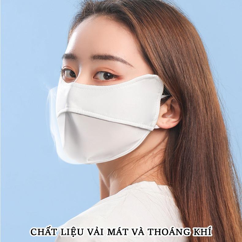 Khẩu Trang Vải Chống Nắng, Chống tia UV, Chất Thun Lạnh Thoáng Mát Kháng Khuẩn Chống Bụi, Khẩu Trang Che Kín Mặt, Dây Đeo Điều Chỉnh Linh Hoạt, Màu Sắc Thời Trang, LIMO 8