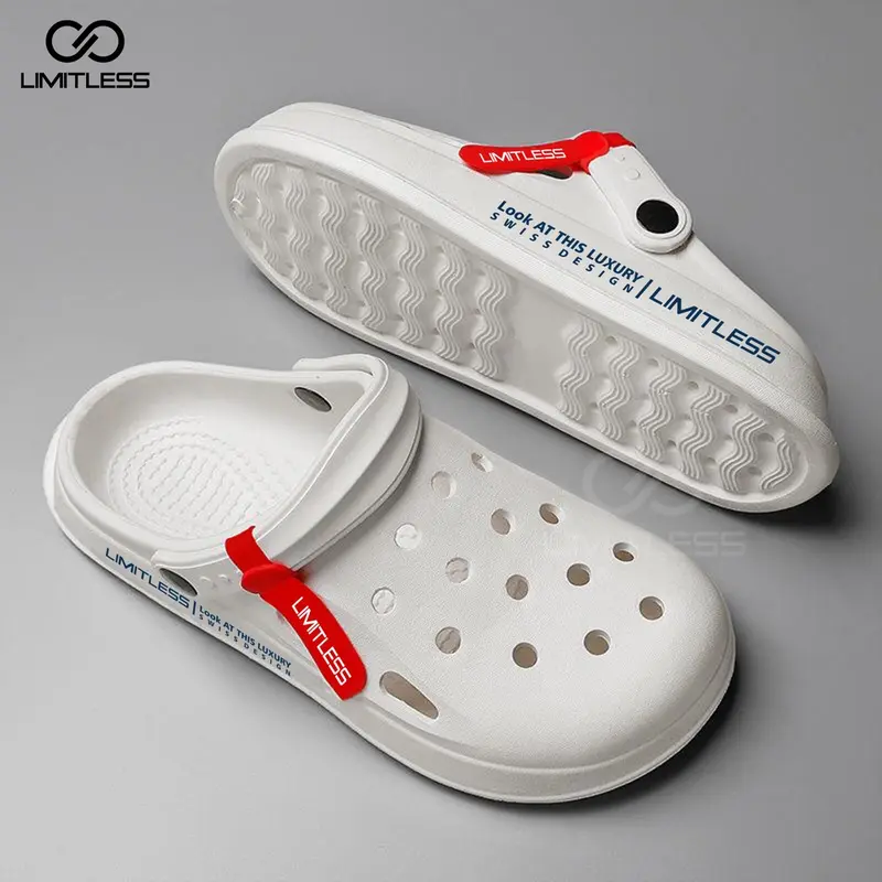 Sandal Baim Pria Modis Kasual Sendal Slip On Cowok Kekinian Bertekstur Karet Nyaman 4
