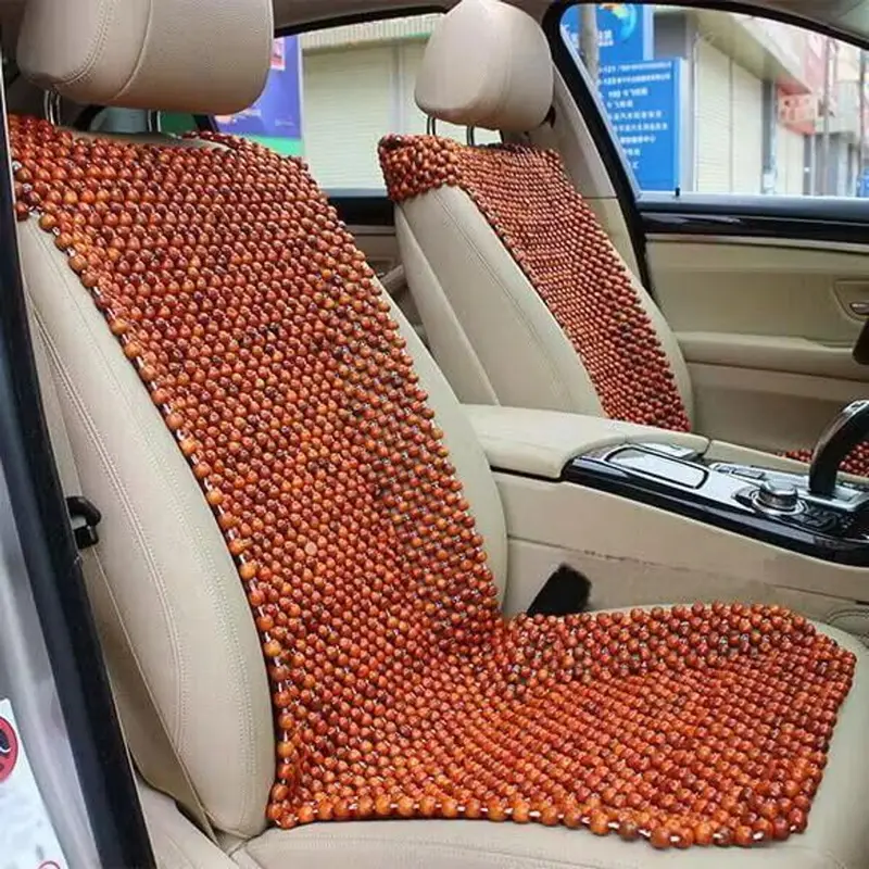 Đệm Lót Ghế Ô Tô Hạt Gỗ Nhãn Cao Cấp 104x45cm - Giảm Đau Mỏi Lưng 7