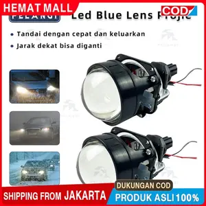 (COD) BILED WST 2.5 INCH 3 INCH DC 12V 55W PROJECTOR LED BLUE LENS PROJIE