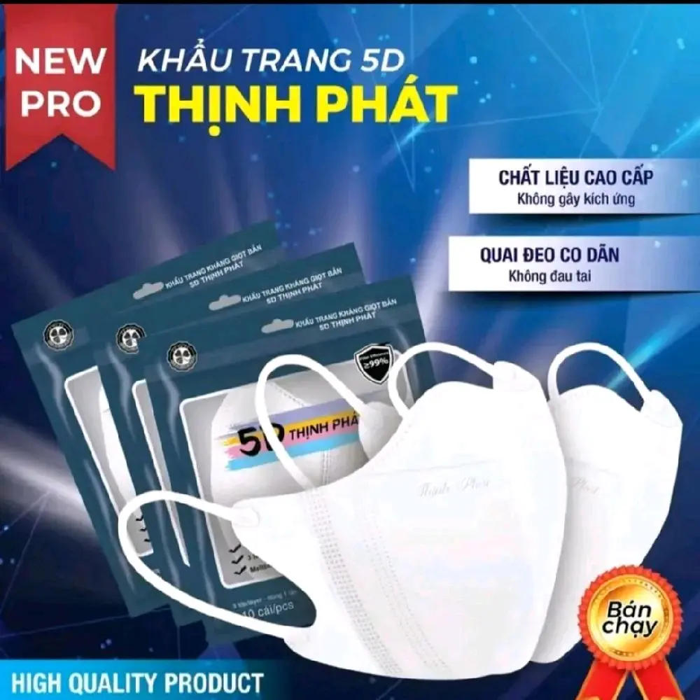 Comboo 200 chiếc khẩu trang Thịnh Phát chống nắng, chống bụi,chống tia uv