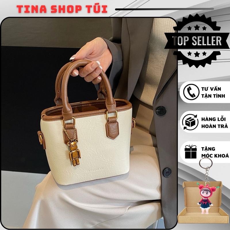 Túi xách tay, đeo chéo dáng xô tag bearbrick hàng chuẩn Quảng Châu size 18cm túi xách Bag Nữ