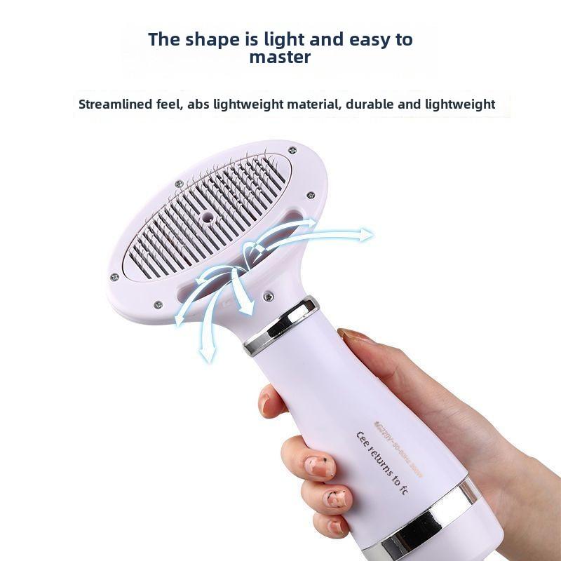 Product Introduction of Pet Blowing Hair Pulling Artifact Blowing Combs Dog Roller Raising Machine Integrated Hair Dryer Teddy Blowing Hair Comb for Beauty Use 3