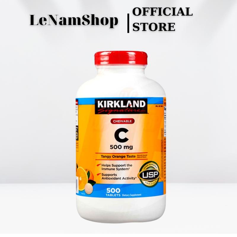 Viên Uống Vitamin C 500MG của Mỹ dành cho người lớn - Hộp 500 Viên - Thực phẩm chăm sóc sắc đẹp