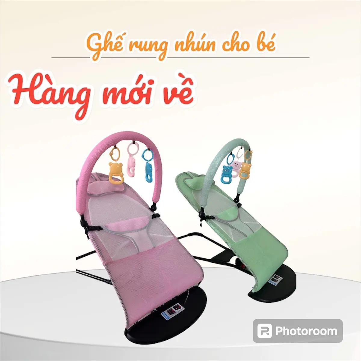 [ Tặng thanh treo đồ chơi] Ghế rung nhún cho bé, ghế năm cho bé
