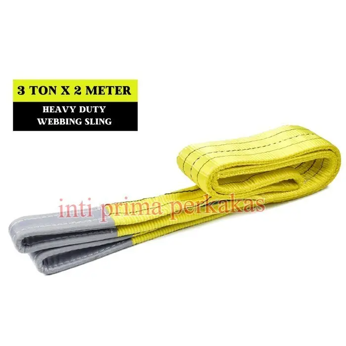 Veloz Japan Webbing Sling Belt / Tali Angkat 3Ton x 1-6 Meter Double Pry - Sling3x2M 0