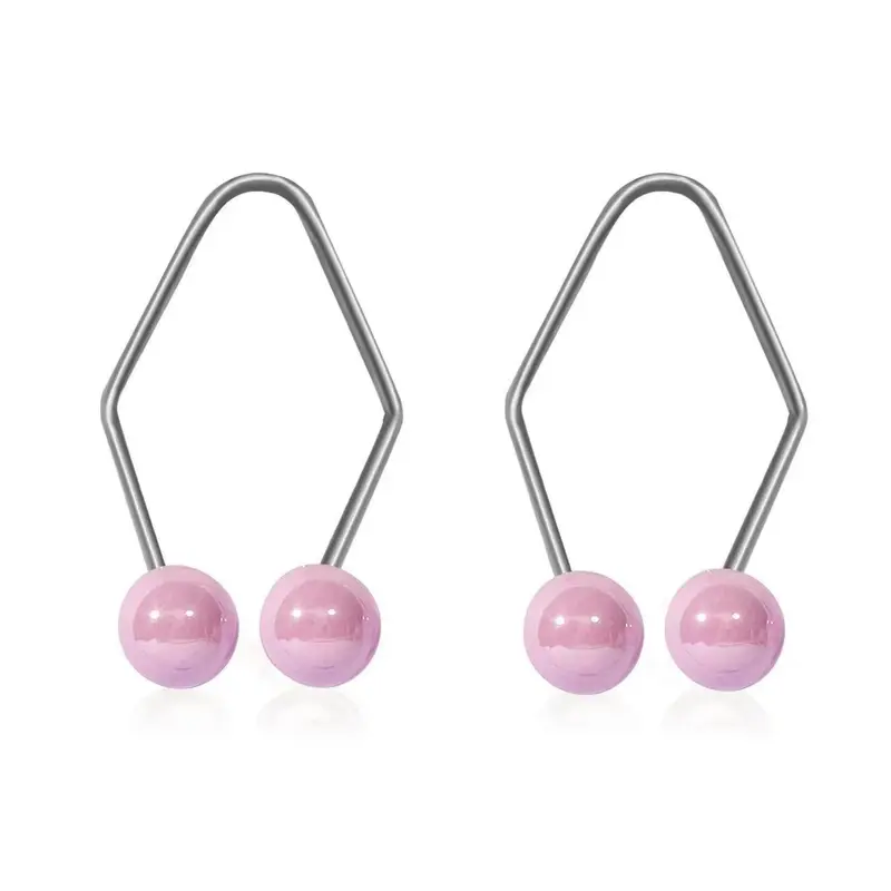 Face Chin Cheek Dumbbell with Artificial Pearl Decor, Facial Chin Cheek Muscle Trainer, Portable Facial Muscle Training Tool for Women & Girls 4