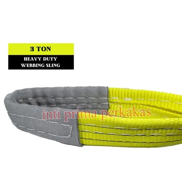 Veloz Japan Webbing Sling Belt / Tali Angkat 3Ton x 1-6 Meter Double Pry - Sling3x2M 3