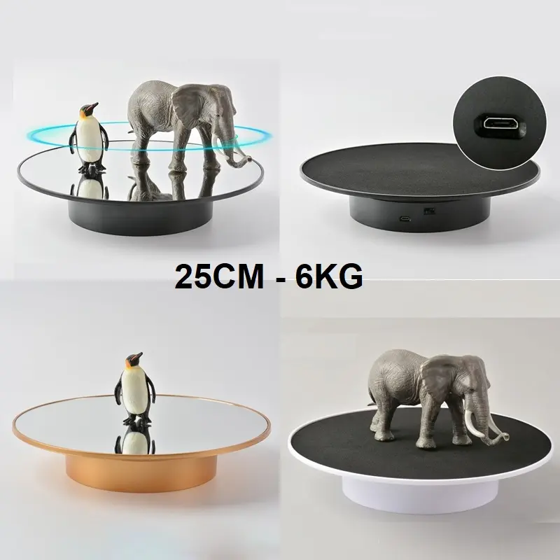 Bàn xoay, đế xoay 360, 11CM,14CM,15CM,19CM,20CM,25CM,30CM, tải 3KG-40KG, xoay mô hình, phụ kiện.